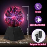 6" Electric Plasma Ball with Sound and Touch