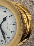 Brass Marine Wall Clock with Battery Quartz Mechanism