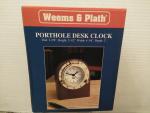 Weems & Plath Porthole Desk Clock 312400