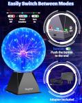 Theefun 8-Inch Touch Sensitive Plasma Ball Lamp