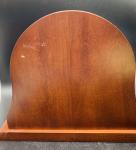 WEEMS & PLATH Nautical Brass Clock with Wood Base