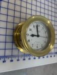 Brass Marine Wall Clock with Battery Quartz Mechanism
