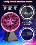 Theefun 8 Inch Touch Sensitive Plasma Globe