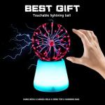 Touch-Interactive Color-Changing Plasma Ball Lamp