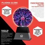 Interactive Plasma Globe Lamp for Learning and Decor