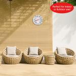 Taylor Wireless Metal Wall Thermometer for Indoor Outdoor Use