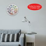 12-Inch Metal Wall Thermometer and Hygrometer