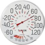 Easy-Read Indoor Outdoor Metal Thermometer and Hygrometer
