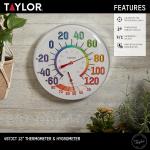 Taylor Indoor Outdoor Thermometer and Hygrometer Combo