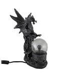 Gothic Dragon Statue with Electric Plasma Ball