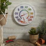 Taylor Metal Wall Thermometer and Hygrometer - Easy Read