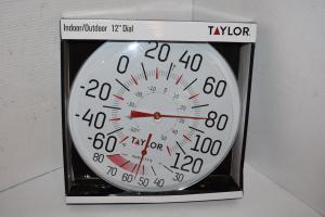 12" Thermometer and Humidity Gauge for Grow Rooms