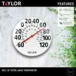 Taylor Large Indoor Outdoor Easy-Read Thermometer