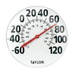 Large Indoor Outdoor Metal Thermometer with Clear Numbers