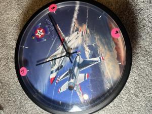Trintec LA Thunderbirds 10” Round Aero Clock