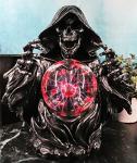 Gothic Grim Reaper Skeleton Lamp with Plasma Ball