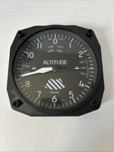Black 6.5" Aviation Altitude Wall Clock