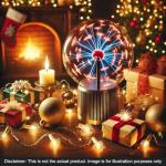 Purple Touch-Sensitive Plasma Ball Lamp