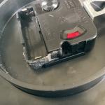 Trintec Black Airplane Altimeter Wall Clock 6.5