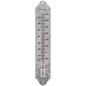 La Crosse 19.25" Metal Indoor/Outdoor Thermometer