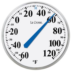 La Crosse 13.5" Indoor/Outdoor Dial Thermometer