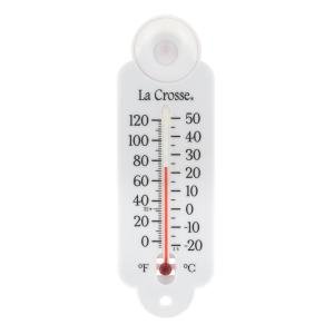 La Crosse 4" Indoor/Outdoor Tube Thermometer - White