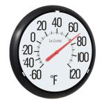 La Crosse 13.25" Round Indoor/Outdoor Thermometer