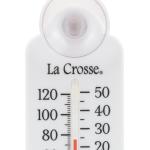 La Crosse 4" Indoor/Outdoor Tube Thermometer - White