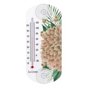 La Crosse 8" Clear Indoor/Outdoor Window Thermometer