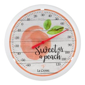 La Crosse 12" Round Dial Thermometer - Peach