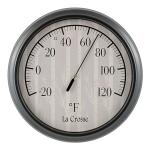 8" La Crosse Round Indoor/Outdoor Thermometer