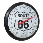 La Crosse 8" Round Indoor/Outdoor Thermometer - Route 66