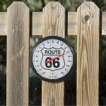 La Crosse 8" Round Indoor/Outdoor Thermometer - Route 66