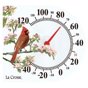La Crosse 6" Indoor/Outdoor Cardinal Thermometer