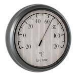 8" La Crosse Round Indoor/Outdoor Thermometer