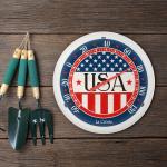 La Crosse 13.25" Round Indoor/Outdoor Thermometer