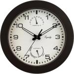 La Crosse 10-Inch Indoor/Outdoor Brown Wall Clock