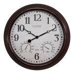 La Crosse Technology Wall Clock with Thermometer & Hygrometer