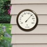 La Crosse 8" Round Indoor/Outdoor Thermometer