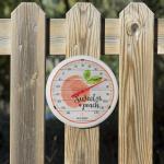 La Crosse 12" Round Dial Thermometer - Peach