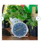 Navy Analog Indoor/Outdoor Thermometer by La Crosse
