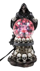 Gothic Grim Reaper Plasma Ball Lamp Decor
