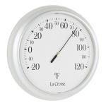 La Crosse 8" Round Indoor/Outdoor Dial Thermometer