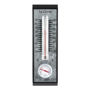 La Crosse 10" Indoor/Outdoor Thermometer with Hygrometer