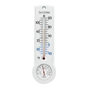 La Crosse 8.75" Indoor/Outdoor Thermometer and Hygrometer