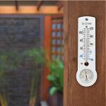 La Crosse 8.75" Indoor/Outdoor Thermometer and Hygrometer