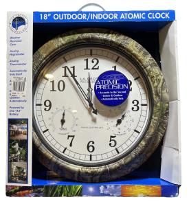 La Crosse 18" Atomic Clock in Camouflage Design