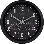 La Crosse 12" Black Analog Clock with Temp & Humidity