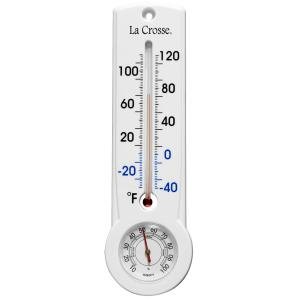 La Crosse 8.75" Indoor/Outdoor Thermometer and Hygrometer