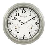 La Crosse 18-Inch Quartz Wall Clock with Thermometer